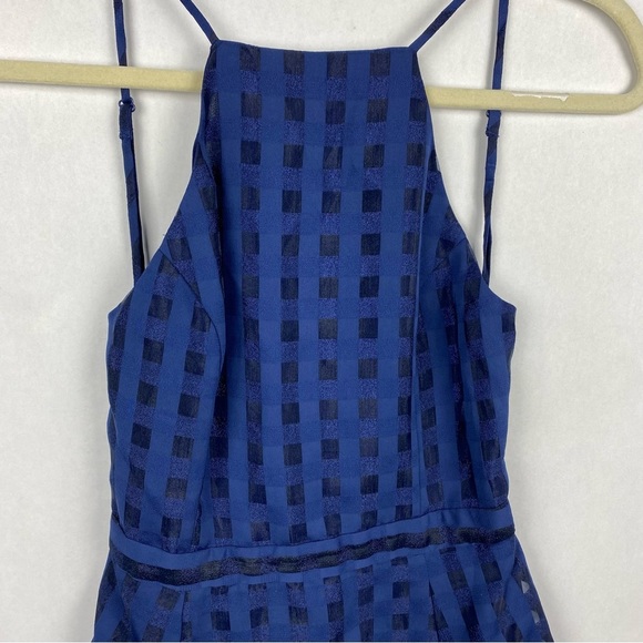 NBD x Revolve Animosity Apron Mini Dress Navy Blue Backless Womens Size XS - Picture 5 of 8